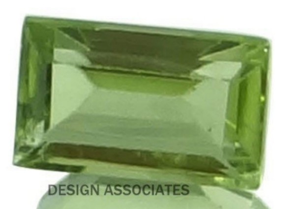 PERIDOT 5 x 3 MM BAGUETTE CUT 10 PIECE SET ALL NATURAL