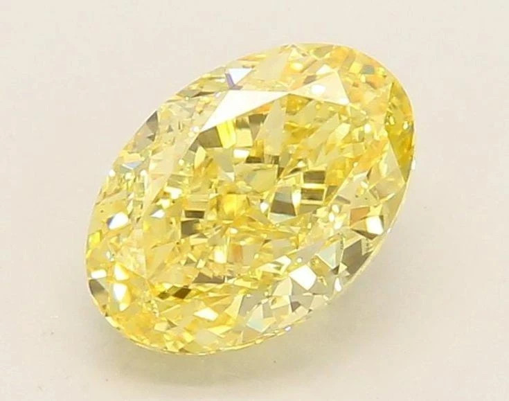 6.50 CT Natural Yellow Diamond 10×14 MM 1 Pcs Oval Cut VVS1 D Grade Certified Q4