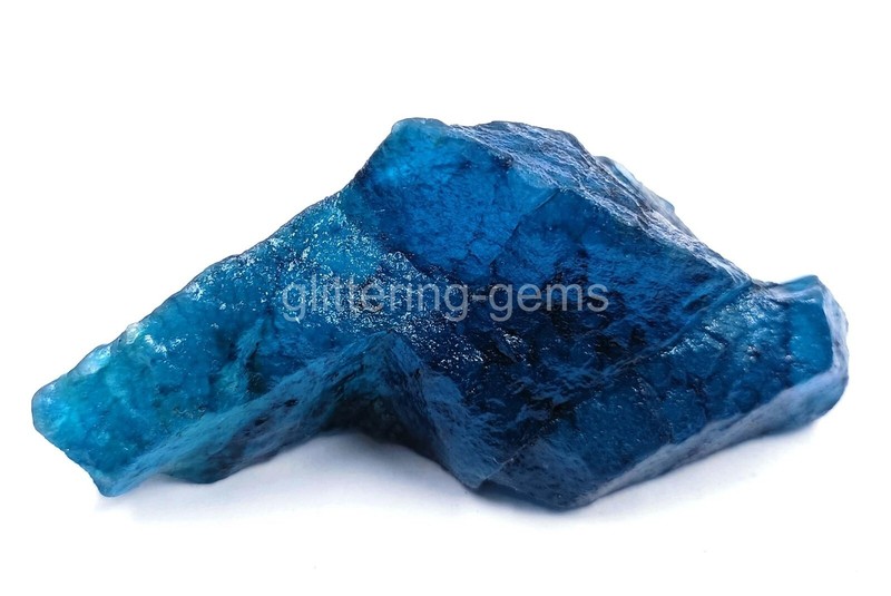 Dyed 467 Ct Natural Kashmiri Blue Sapphire Small Rough Loose Gemstone 5AII
