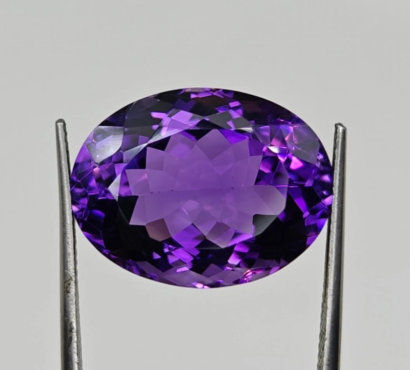 Natural Amethyst 50 Ct Oval Cut Purple Gemstone Certified Loose Gemstone