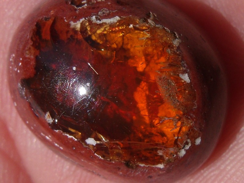 19.28 Ct. Mexican Cantera Fire Opal Cabochon