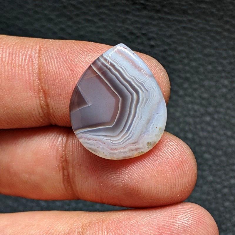 100% Natural Botswana Agate Pear Shape Cabochon Loose Gemstone 19x16mm