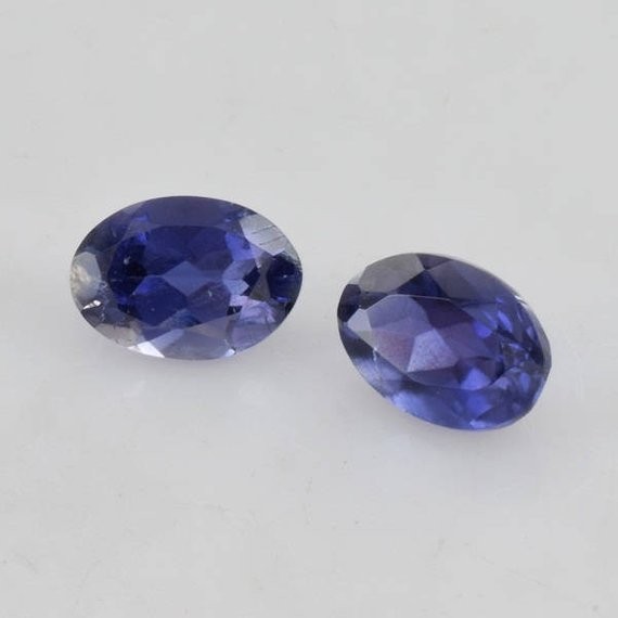 Natural Iolite Oval Faceted Cut 3x5mm To 6x8mm Loose Gemstone gallery