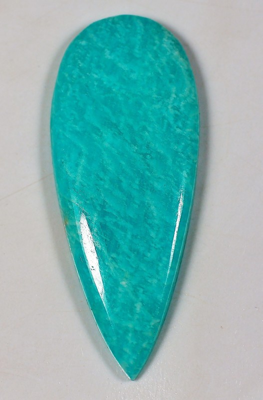 44 Ct 5X20X49 mm Natural Translucent Blue Green Amazonite Cabochon Gems HZ-91