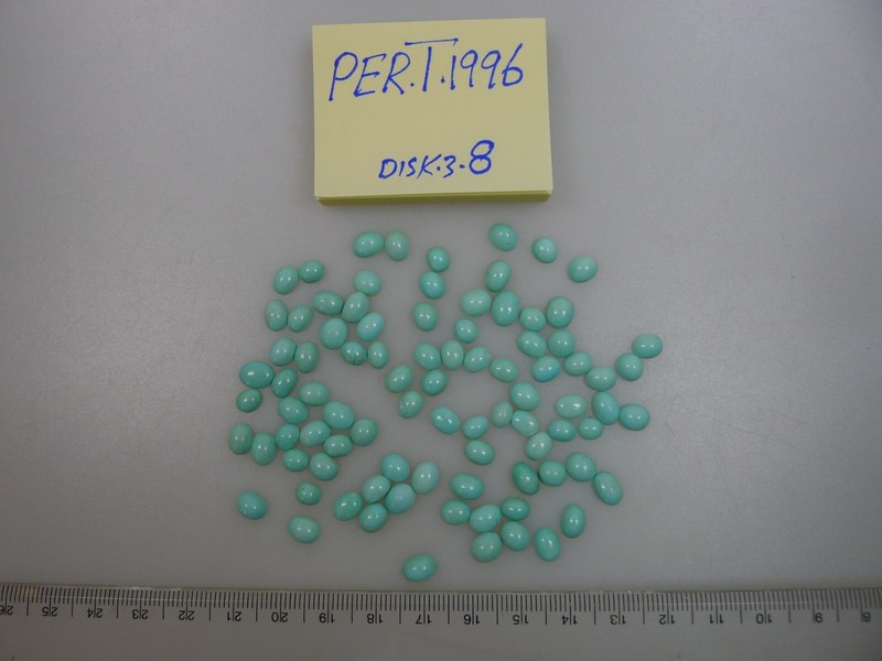 Persian Turquoise 100% Natural 89 Oval Cabochon 60.76 TCW