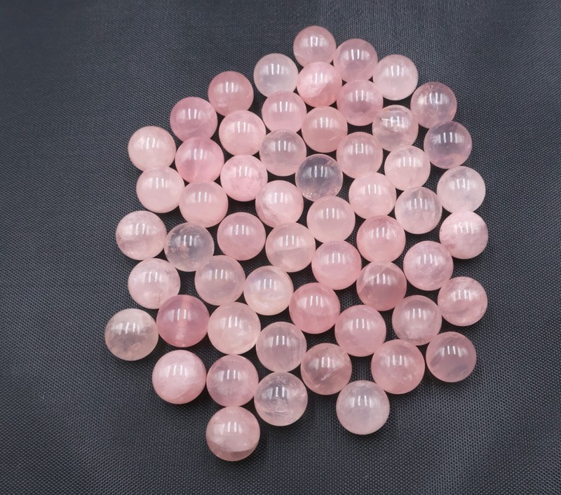 Gemstone Ball Reiki Healing Crystal Ball Rose Quartz ball Fortune 11mm–11.5mm