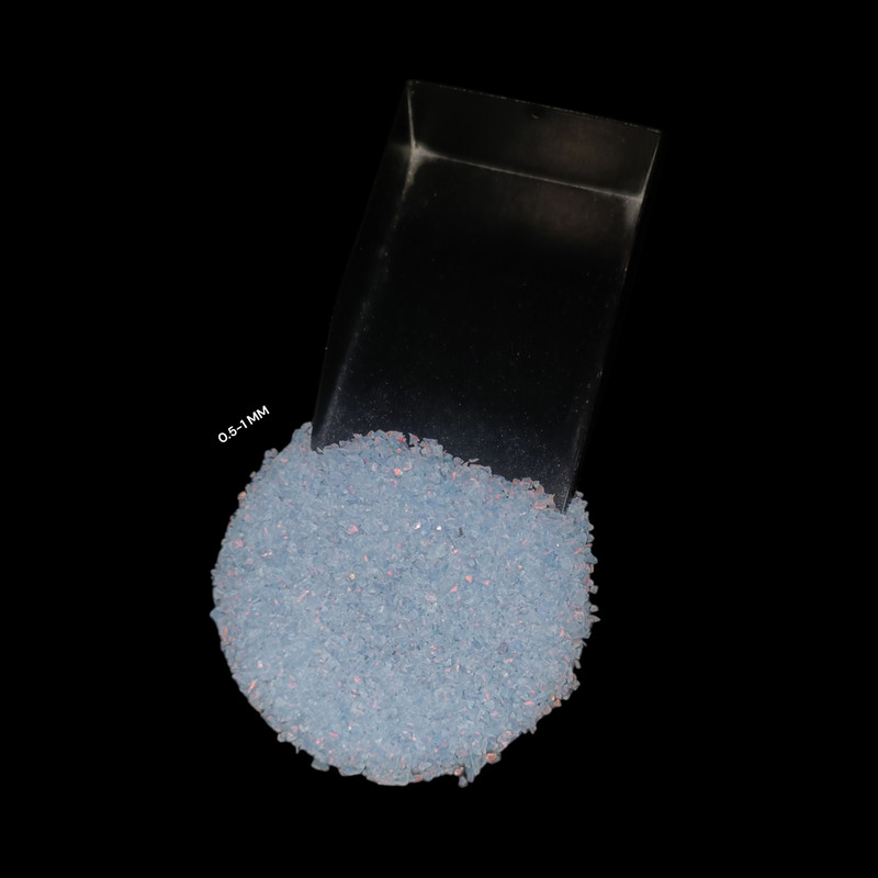Crushed Light Blue Opal Gemstone Coarse All Size Multi Fire Opal For Inlays Work gallery