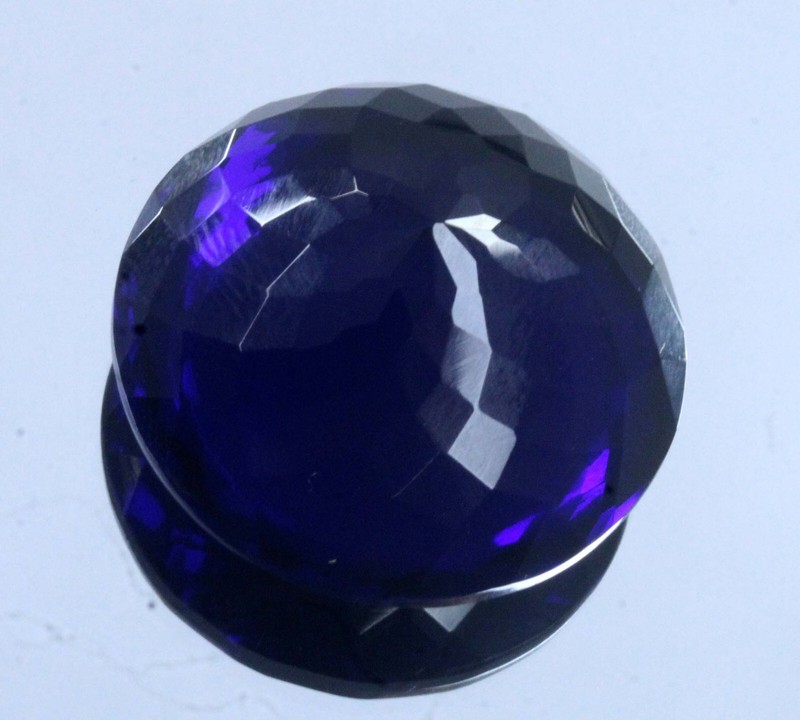 Loose Gemstone CERTIFIED 55 Ct Natural Deep Blue Tanzania OF Tanzanite Round gallery