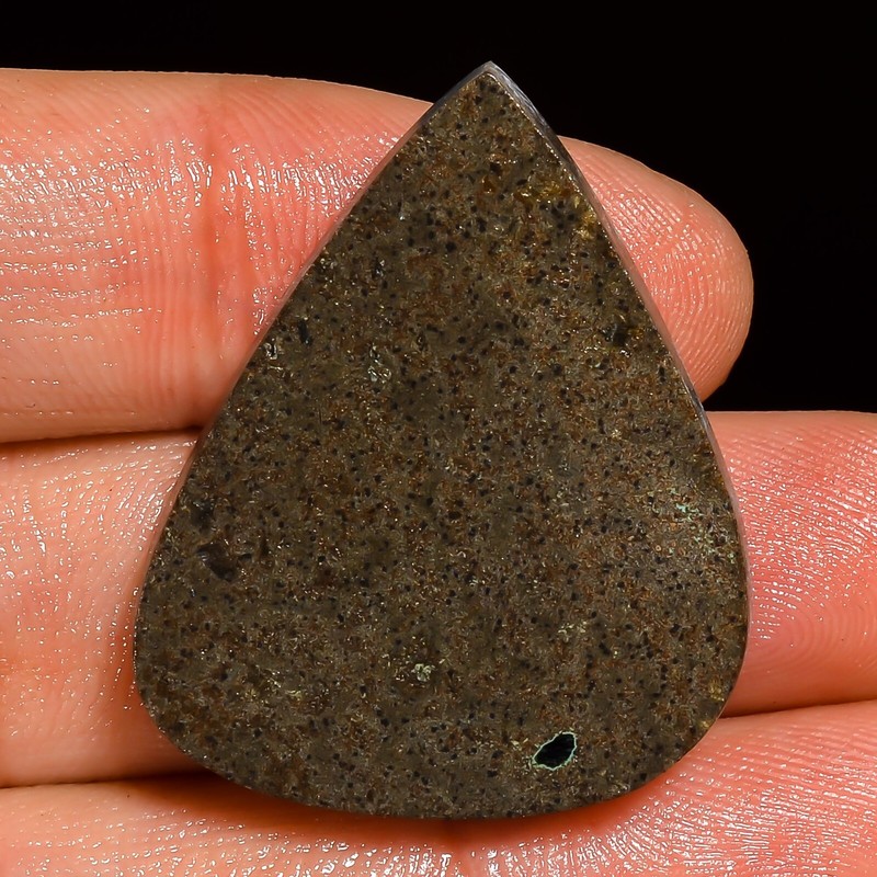 Ammolite Cabochon 37.20 CTS 100% Natural Ammolite Pear Gemstone 27x32x5 mm BC-58 gallery