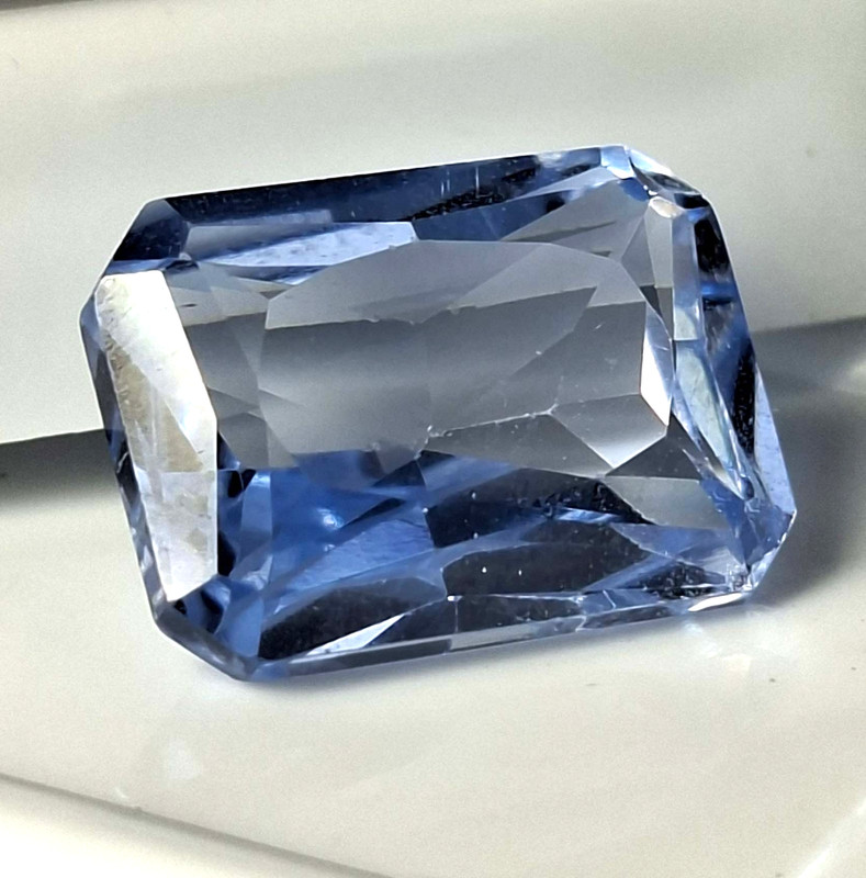 Emerald Shape Certified Blue 7-9 Carat Natural Loose Aquamarine Gemstone SB128