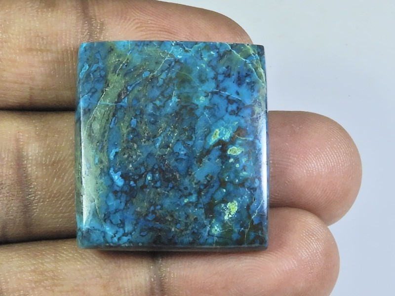 26X29X05MM Natural Shattuckite Octagon Shape Cabochon Loose Gemstone 53Cts. f520 gallery