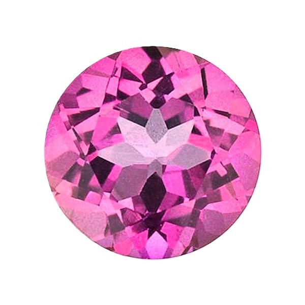 PINK TOPAZ ROUND CUT BRAZIL GEM GENUINE NATURAL GEMSTONE FACETED NICE