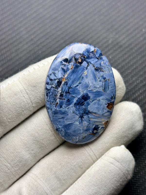 Pietersite Gemstone Cabochon: Natural Designer Stone Gemstone,49Ct,44x30x4MM. gallery