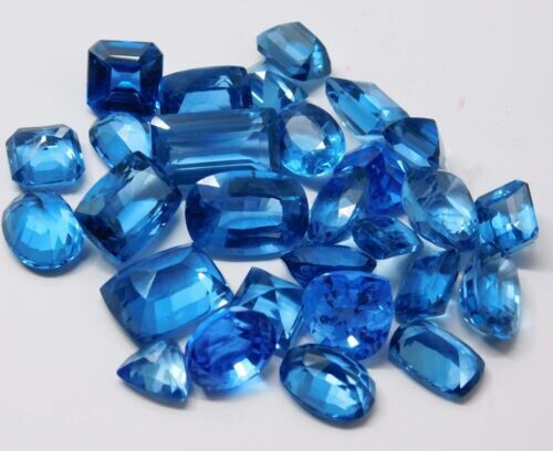 Lot of 5 Pcs Natural African Blue Indicolite Tourmaline 55 Ct Gemstone