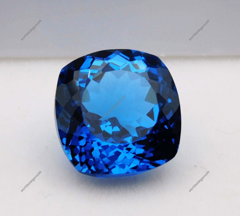 14.00 Ct Natural Teal Sapphire Cushion Cut Certified Loose Gemstone AAA