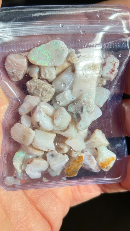 100 carat 1 Bag Lightning Ridge White Rough Opal Parcel Australia UK Opal Direct gallery
