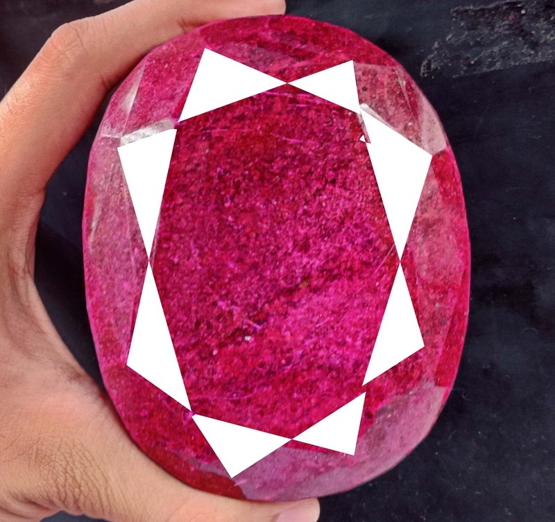 6025.00 Carat Africa+Opaque Red Ruby Oval Shape EGL Certified Loose Gemstone LVO