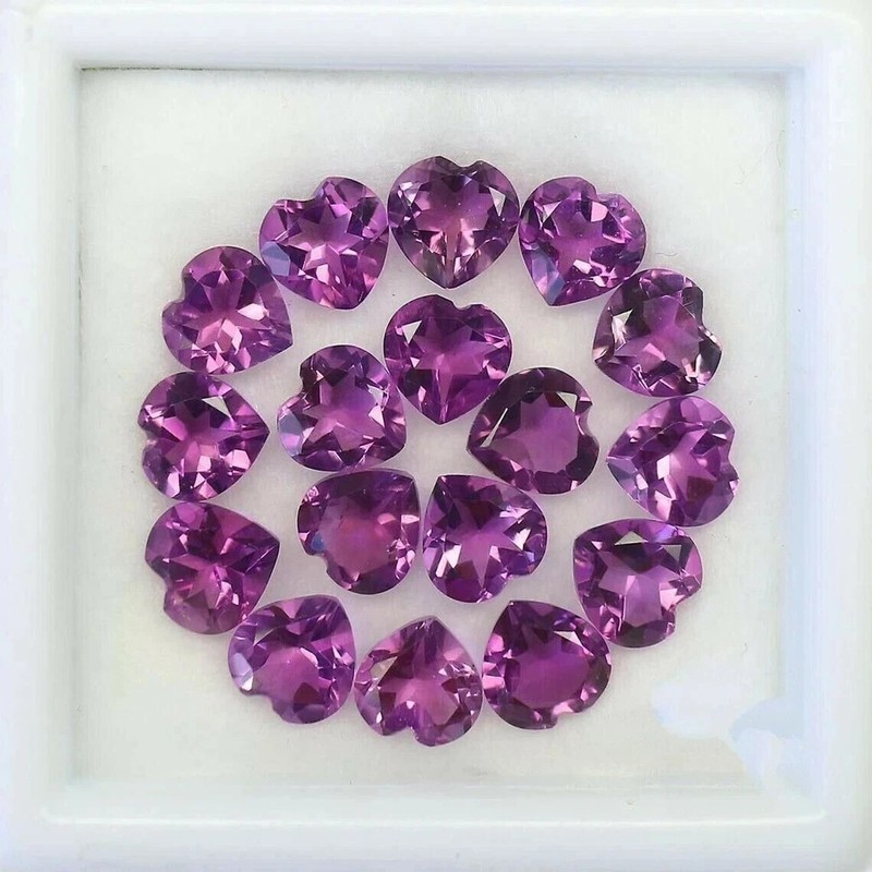 Natural Amethyst 50 Pcs Round Cut Loose Certified Gemstones 5-7 Ct Lot + Gift gallery