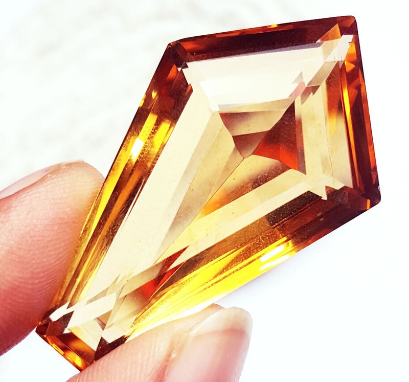 45+ CT NATURAL BLUE ORANGE, TOPAZ & LIGHT GREEN AMETHYST CERTIFIED 1 PCS.