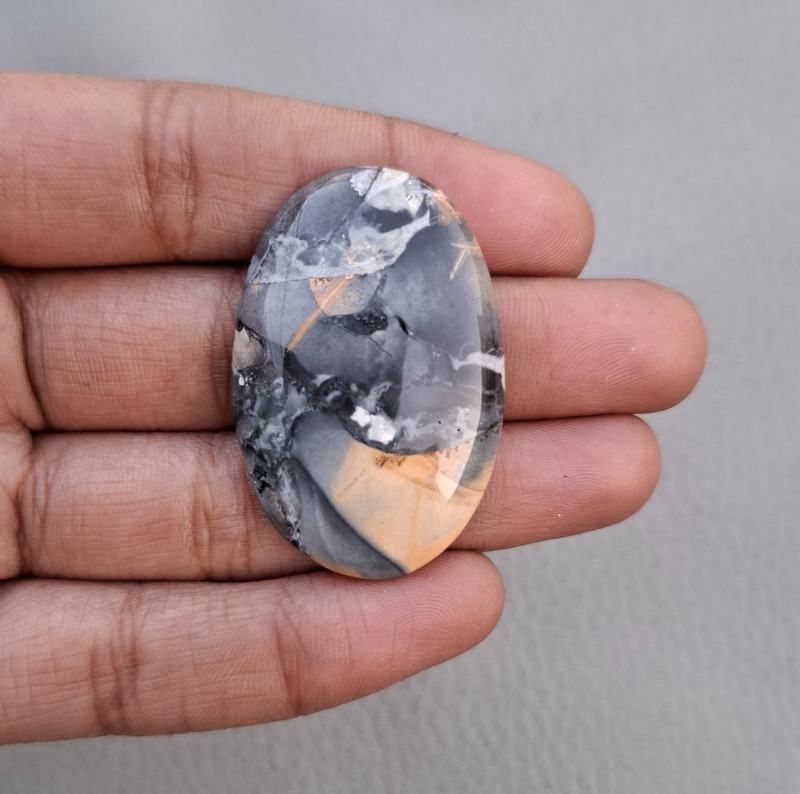 Natural Malingano Jasper Oval Cabochon 36x24x6mm Approx 41.45Cts AMJ1544