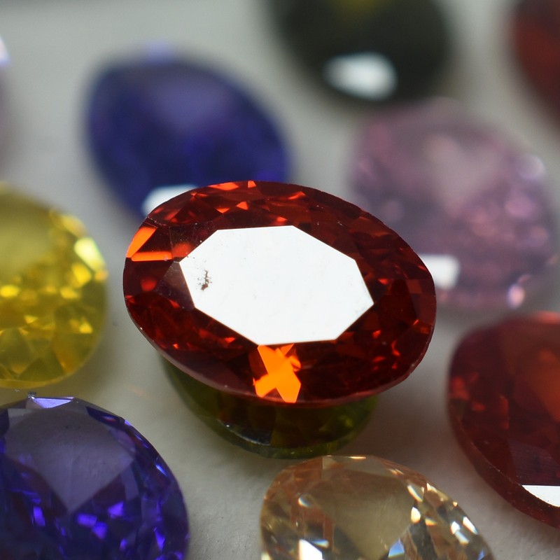 21 Pcs Natural Mix Color Sapphire Oval Cut 7x5 MM CERTIFIED Lot Gemstone gallery
