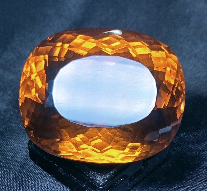 Imperial Natural Topaz Cushion Cut 218-220Ct EGL Certified Loose Gemstone KH207