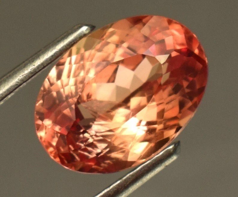 Padparadscha Sapphire Oval Cut 8-10 Ct Natural Loose EGL Certified Gemstone