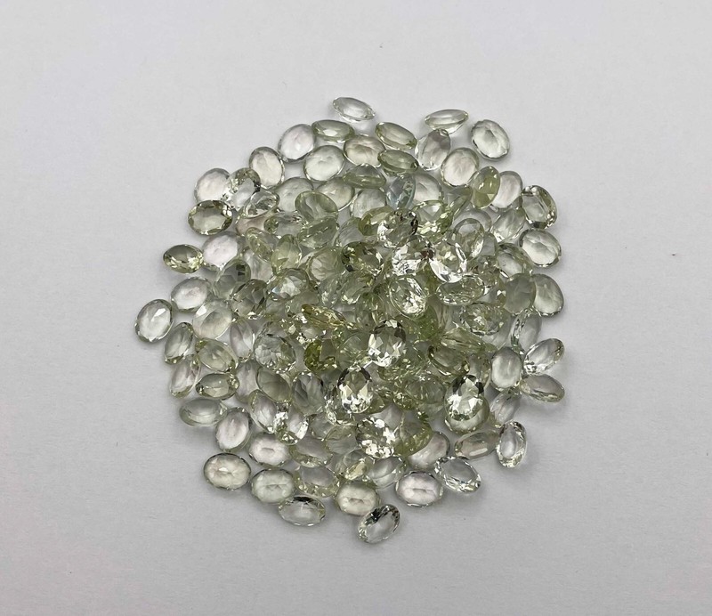 Natural Green Amethyst Oval Cut Loose Gemstone Lot 105 Pcs 6*8 MM 120 CT gallery