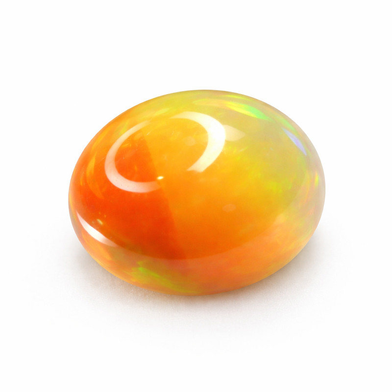 Natural Certified Fire Opal 2.6 Cabochon Cut Gemstone Ideal Gift For Love