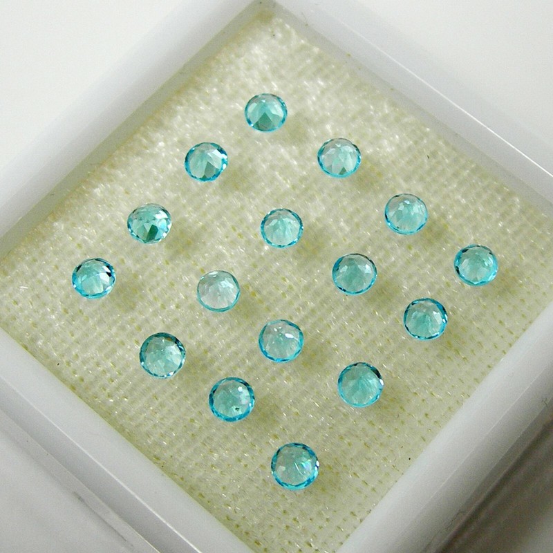 0.15ct Round 3.0mm Swiss Blue Natural Blue Topaz Loose Gemstone, Qty 1 piece gallery