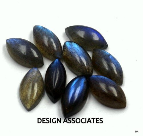 LABRADORITE RAINBOW EFFECT 14 X 7 MM MARQUISE CABOCHON CUT SOLD AS EACH