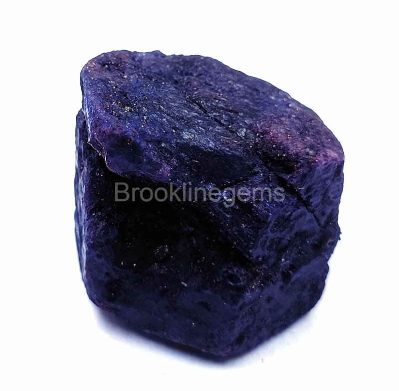 Dyed NATURAL CERTIFIED 170-190 CT ROUGH BLUE SAPPHIRE CHAKRI LOOSE GEMSTONE EKQ gallery