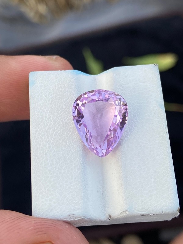 10.35 Ct Natural Pink Kunzite Pear Shape Loose Gemstone From Afghanistan gallery