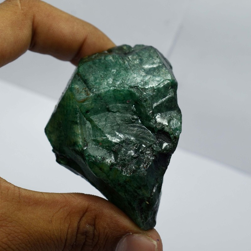 CERTIFIED 189 Ct Green Emerald Rough Natural Uncut Huge Size Loose Gemstone gallery