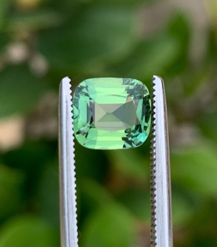 1.45 ct natural green tourmaline loose gemstone from Afghanistan