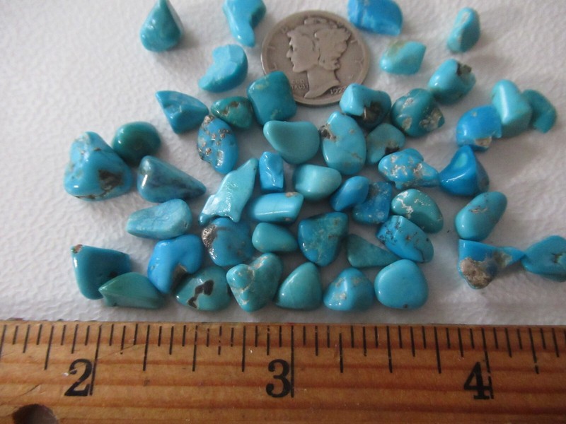 ~SALE~SLEEPING BEAUTY TURQUOISE STONES 1/2 OZ BAGS 7mmX5mm TO 11mmX8mm #511 gallery