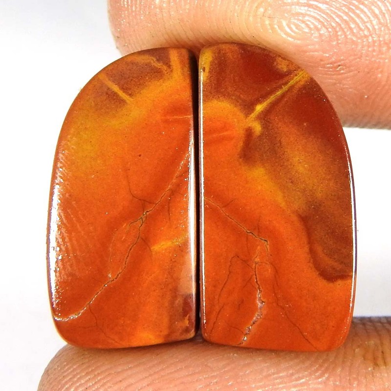 15.75Cts100%Natural Noreena Jasper Fancy Pair Cabochon Loose Gemstone