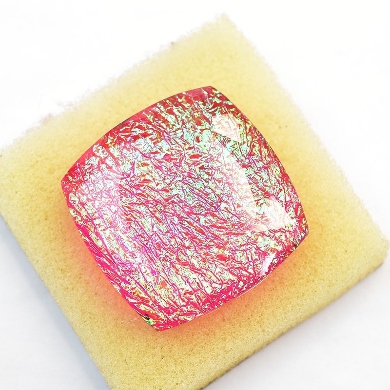 Certified 31x31mm Square Cushion Cut LAB-CREATED Monarch Opal Loose Gemstone