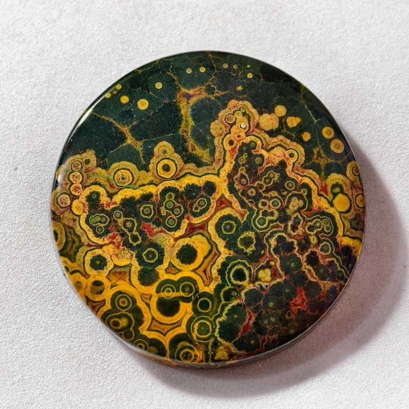 91 Cts Natural Ocean Jasper Cabochon Gemstone For Jewelry 39x39x6.7 MM