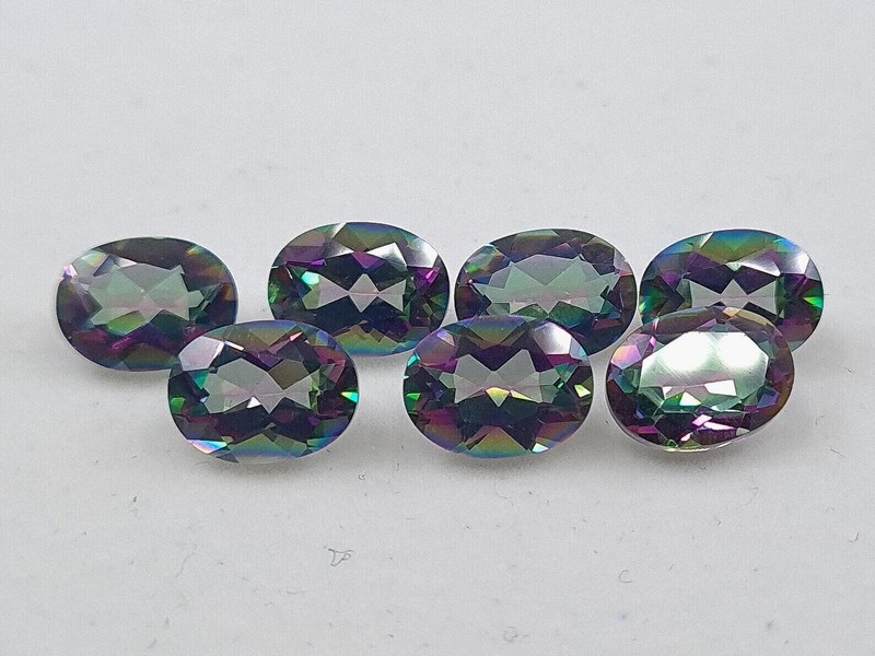[WHOLESALE] MYSTIC TOPAZ FACETED OVAL SHAPE LOOSE GEMSTONE