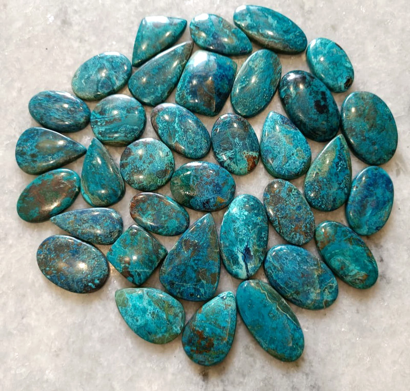 Wholesale Shattuckite Cabochon, Natural Loose Shattuckite Gemstone Wholesale Lot