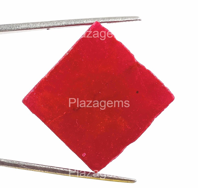 NATURAL EGL CERTIFIED 170 CT BLOOD RED COLOR RUBY CUBE ROUGH LOOSE GEMSTONE 4JUR