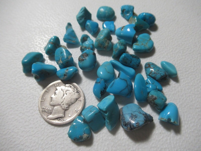 ~SALE~SLEEPING BEAUTY TURQUOISE STONES 1/2 OZ BAGS 7mmX5mm TO 11mmX8mm #511 gallery
