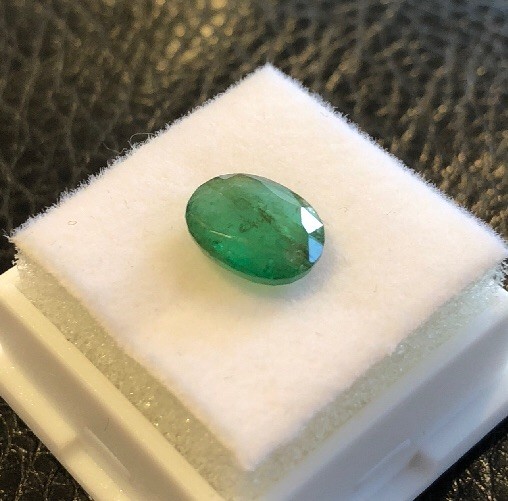 1.48 CT NATURAL EMERALD OVAL CUT LOOSE GEMSTONE – HIGH GRADE ~ 9mm x 7mm x 3mm