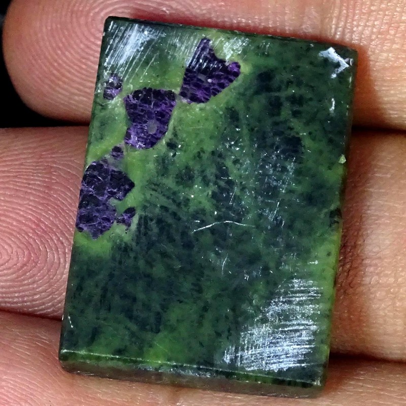 32.70Cts 100% Natural Atlantasite Stichite Octagon Cabochon 19X27X6MM gallery