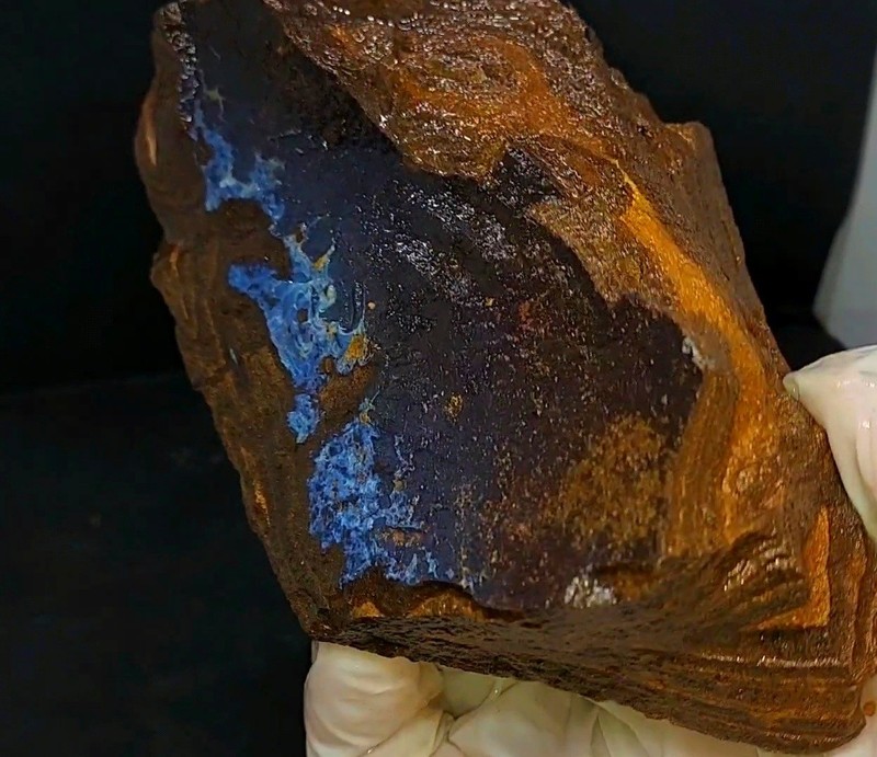 Huge Boulder Opal 789g/3945ct Strong Ocean Vivid Blue Quilpie Australia Natural gallery