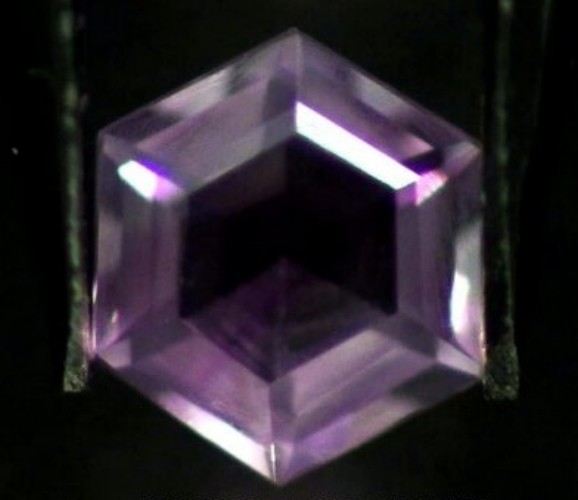 BRAZILIAN AMETHYST 4 MM HEXAGON CUT 4 PIECE SET ALL NATURAL