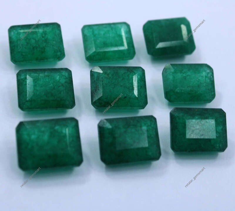 Natural 110 Ct Lot Certified Colombian Green Emerald Loose Gemstone Emerald Lot