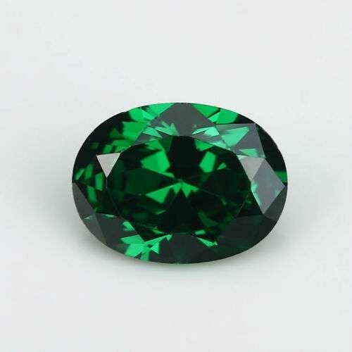 8x10mm Natural Mined Green Emerald 4.02ct Oval Emerald Cut VVS Loose Gemstone gallery