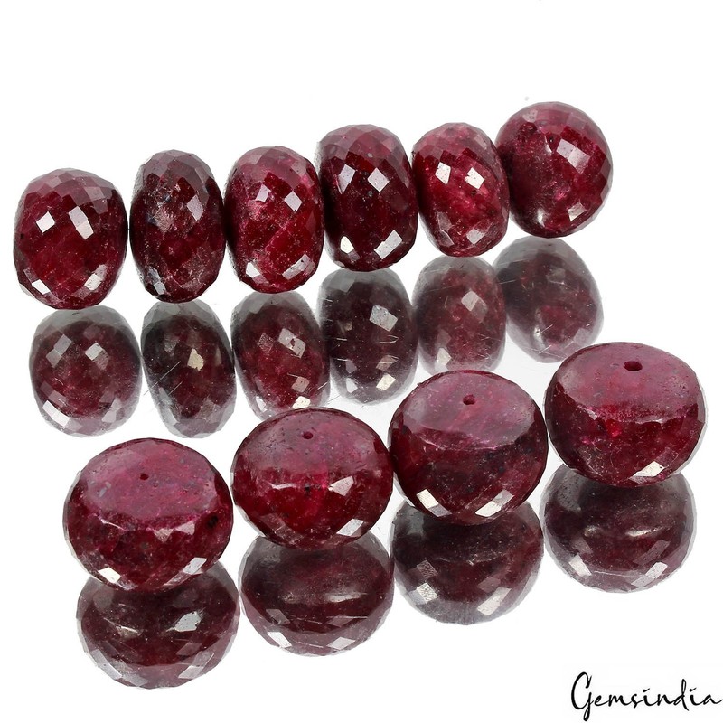 AAA Huge 25- 27mm Red Round Checkerboard Cut Beads For High End Jewelry Making gallery